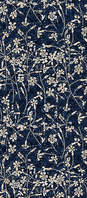 Fabric roller blind for window Flowers