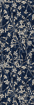 Fabric roller blind for window Flowers