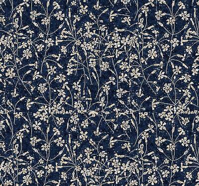 Fabric roller blind for window Flowers