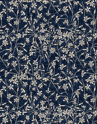 Fabric roller blind for window Flowers