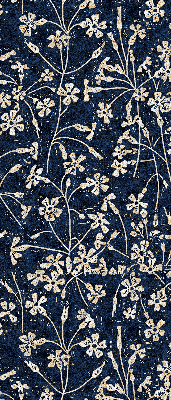 Fabric roller blind for window Flowers