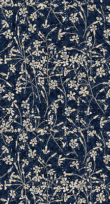 Fabric roller blind for window Flowers