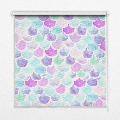 Blackout roller blind Colorful scales
