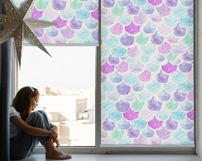 Blackout roller blind Colorful scales