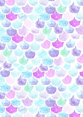 Blackout roller blind Colorful scales