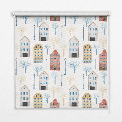 Fabric roller blind for window Blocks