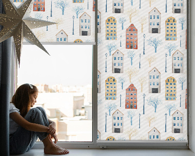 Fabric roller blind for window Blocks