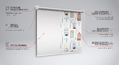 Fabric roller blind for window Blocks