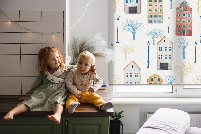 Fabric roller blind for window Blocks