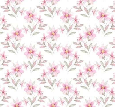 Blackout roller blind Pink flowers