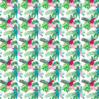 Fabric roller blind for window Parrots