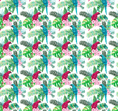 Fabric roller blind for window Parrots