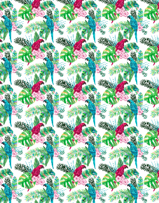 Fabric roller blind for window Parrots