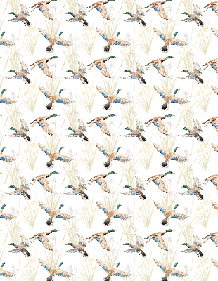 Blackout roller blind Flying ducks