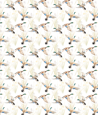 Blackout roller blind Flying ducks