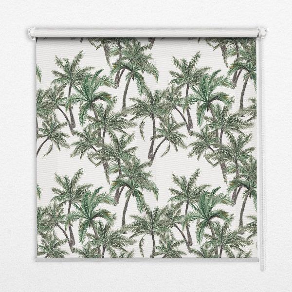 Blackout roller blind Palm trees