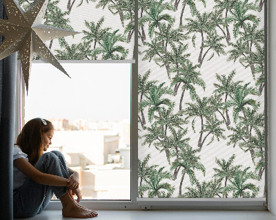 Blackout roller blind Palm trees