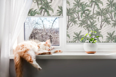 Blackout roller blind Palm trees