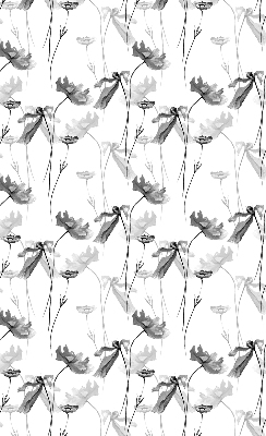 Blackout roller blind Drawn flowers
