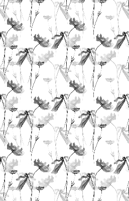 Blackout roller blind Drawn flowers