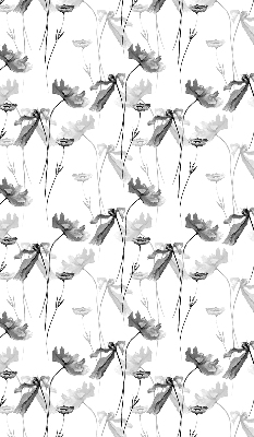 Blackout roller blind Drawn flowers