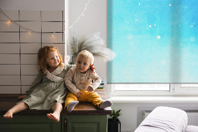 Blackout roller blind for window Northern lights