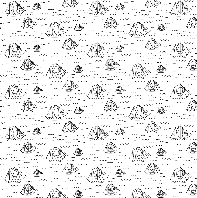 Fabric roller blind for window Drawn ships