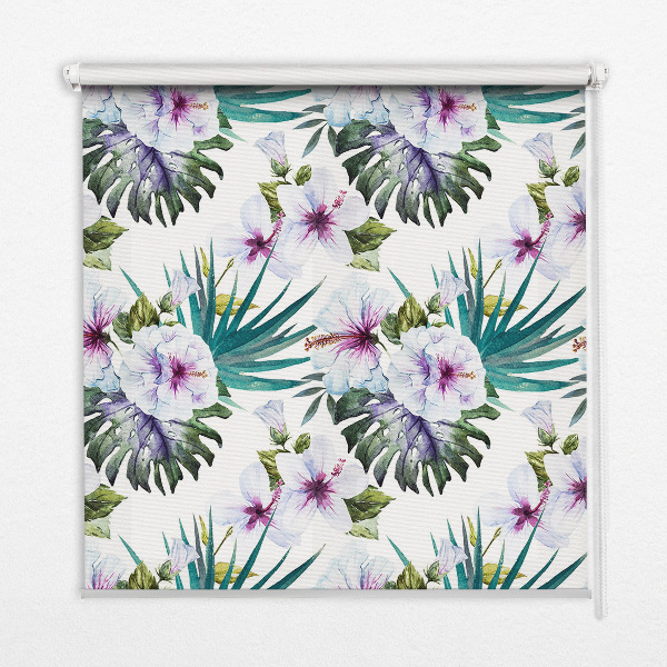 Blackout roller blind Flowers