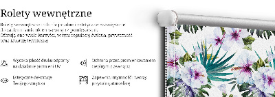 Blackout roller blind Flowers