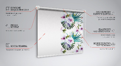 Blackout roller blind Flowers