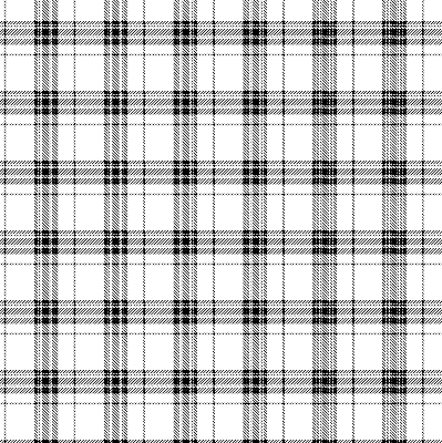 Blackout roller blind for window Gray tartan