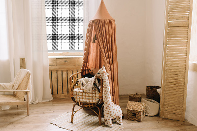 Blackout roller blind for window Gray tartan