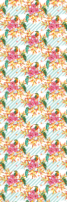 Blackout roller blind Birds among the branches of a tree