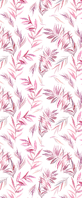 Blackout roller blind for window Pink leaves
