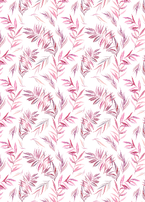 Blackout roller blind for window Pink leaves