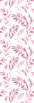 Blackout roller blind for window Pink leaves