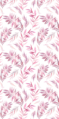 Blackout roller blind for window Pink leaves