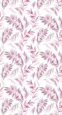 Blackout roller blind for window Pink leaves