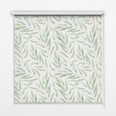 Blackout roller blind Green leaves