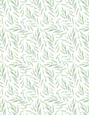 Blackout roller blind Green leaves