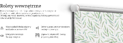Blackout roller blind Green leaves