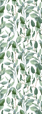 Blackout roller blind for window Leaves on the twigs