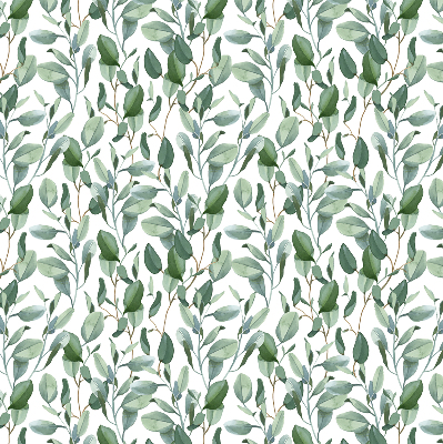 Blackout roller blind for window Leaves on the twigs