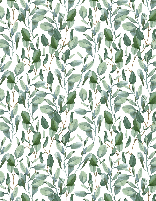 Blackout roller blind for window Leaves on the twigs