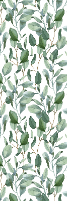 Blackout roller blind for window Leaves on the twigs