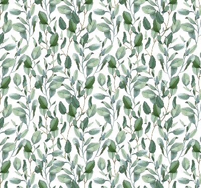 Blackout roller blind for window Leaves on the twigs