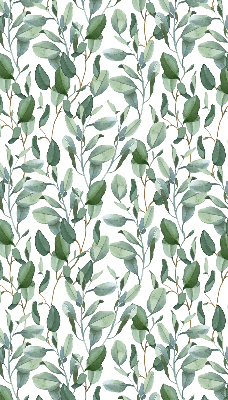 Blackout roller blind for window Leaves on the twigs