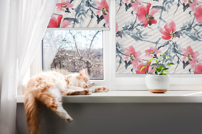 Blackout roller blind Flowers