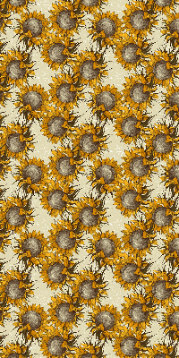Fabric roller blind for window Sunflower