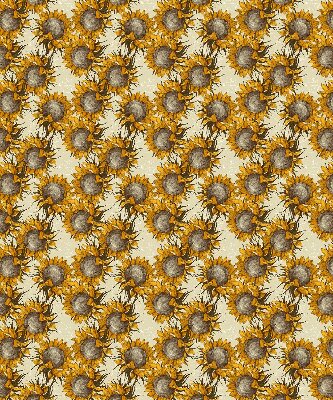Fabric roller blind for window Sunflower
